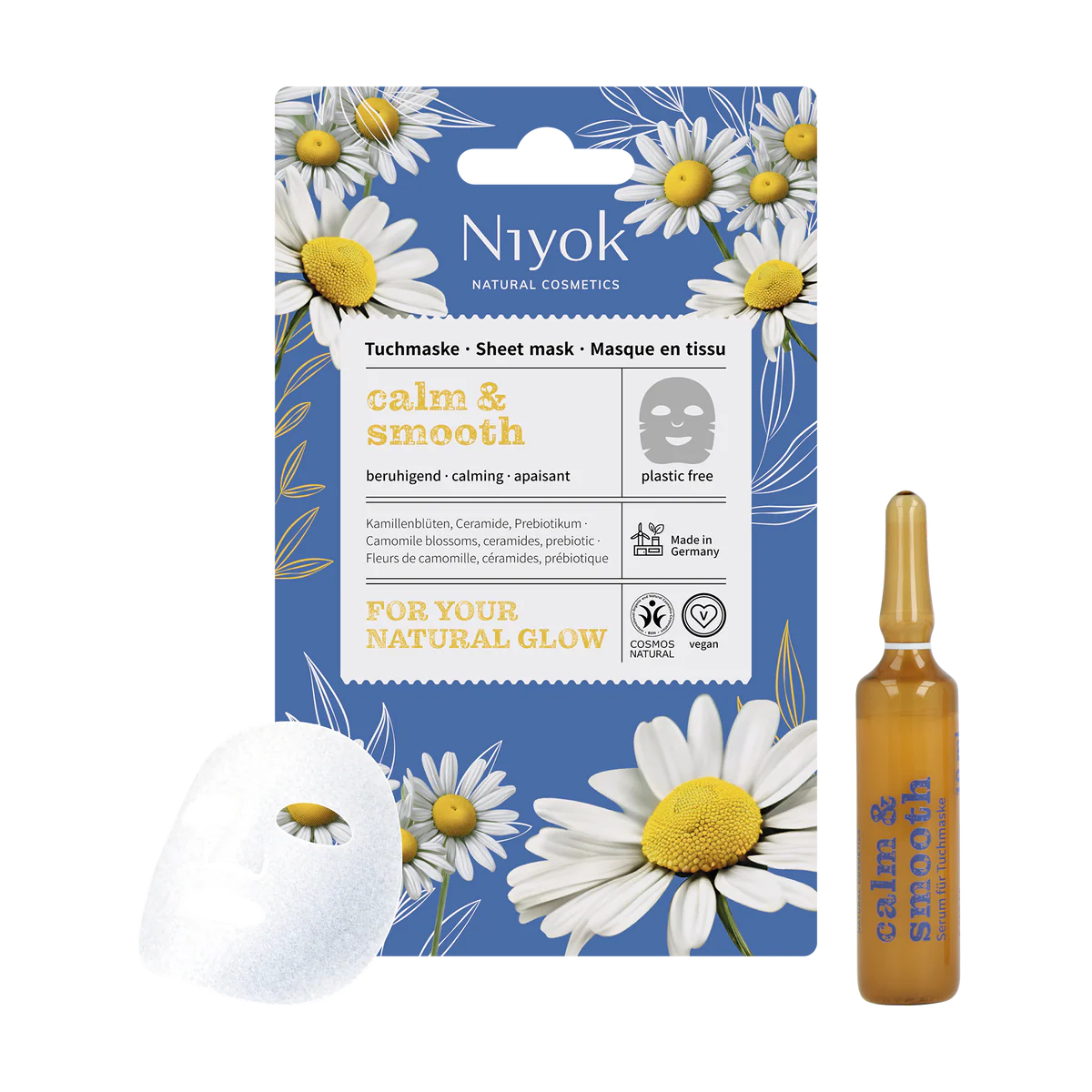 Raminanti lakštinė kaukė jautriai odai „Calm &amp; Smooth“